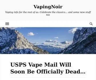 Vapingnoir.com(Vaping info for the rest of us) Screenshot