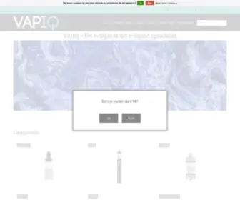 Vapiq.nl(E-sigaretten en E-liquids Online Kopen) Screenshot