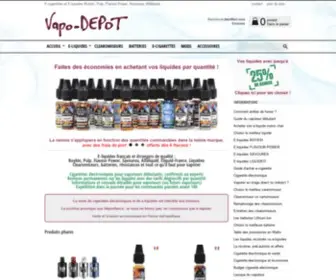 Vapo-Depot.com(Cigarettes électroniques) Screenshot