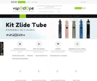 Vapoclope.fr(Tous les produits de la cigarette électronique et e liquide) Screenshot