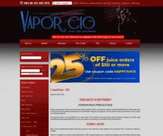 Vaporcig.com(Vapor Cig) Screenshot