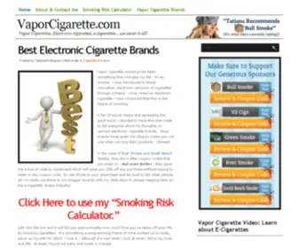 Vaporcigarette.com(Vapor E) Screenshot