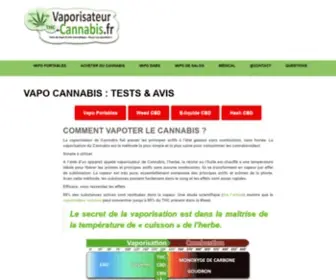 Vaporisateur-Cannabis.fr(Avis et Tests de Vaporisateur de Cannabis) Screenshot