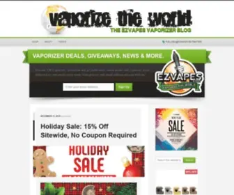 Vaporizetheworld.com(The Vaporizer Blog) Screenshot