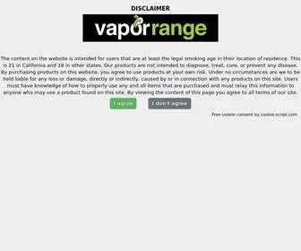 Vaporrange.com(Your Online Vape Store) Screenshot