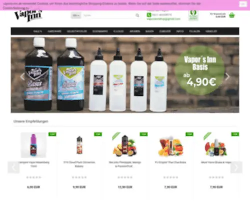 Vapors-INN.com(Akkuträger) Screenshot