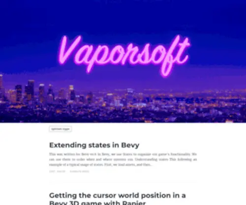 Vaporsoft.net(Vaporsoft) Screenshot