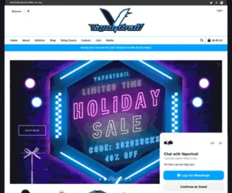 Vaportrailclothing.com(Make your own) Screenshot