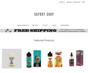 Vaporyshop.com(The Vapory Shop) Screenshot