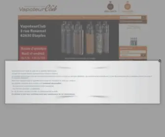 Vapoteurclub.com(Vente de cigarettes électronique) Screenshot