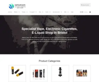 Vapourdays.co.uk(Vapour Days UK) Screenshot