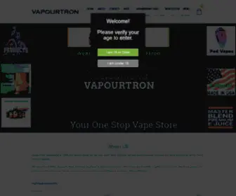 Vapourtron.com.au(Melbourne Vape store your one stop vaporizer and electronic cigarette supplier) Screenshot