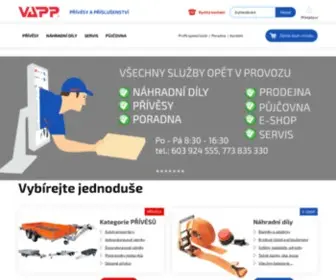 Vapp.cz(VAPP přívěsy a příslušenství) Screenshot