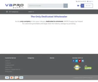 Vaprosupply.com(VAPRO Supply) Screenshot