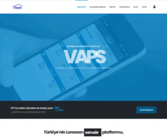 Vaps.com.tr(Türkiye'nin Lorawan Sensör ve Gateway Platformu) Screenshot