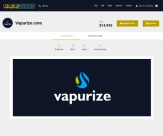 Vapurize.com(Get Niche) Screenshot