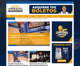 Vaquerosbsn.net(Vaqueros de Bayamón) Screenshot