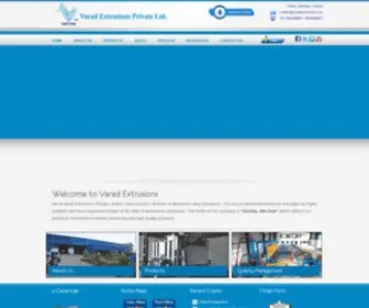 Varadextrusions.com(Varad Extrusions Pvt Ltd) Screenshot