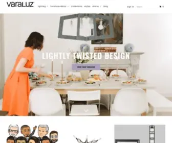 Varaluz.com(Unique Handmade Lighting) Screenshot