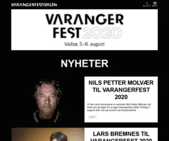 Varangerfestivalen.no(Vadsø) Screenshot