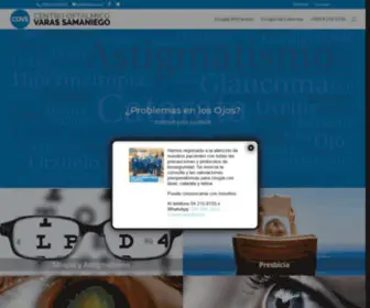 Varas.com(Centro Oftálmico Varas Samaniego) Screenshot