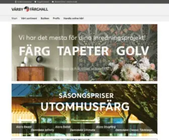 Varbyfarghall.se(Färgbutik i Vårby) Screenshot