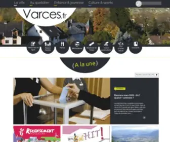 Varces.fr(Bienvenue sur le site de la commune de Varces Allières et Risset près de Grenoble (Isère)) Screenshot