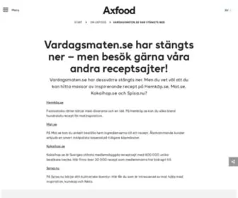 Vardagsmaten.se(Har stängts ner) Screenshot