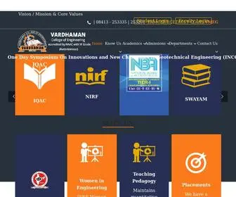 Vardhaman.org(The prime objective of Vardhaman College) Screenshot