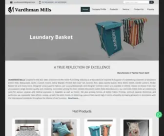 Vardhmanmills.com(Premium Bed Covers Manufacturer exporter Supplier in Suratgarh) Screenshot