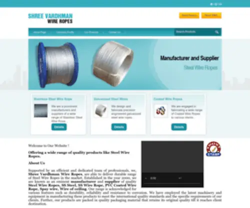 Vardhmanwireropes.com(SHREE VARDHMAN WIRE ROPES) Screenshot