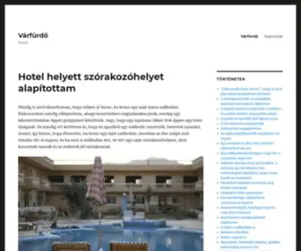 Varfurdopanzio.hu(Hotel helyett szórakozóhelyet alapítottam) Screenshot