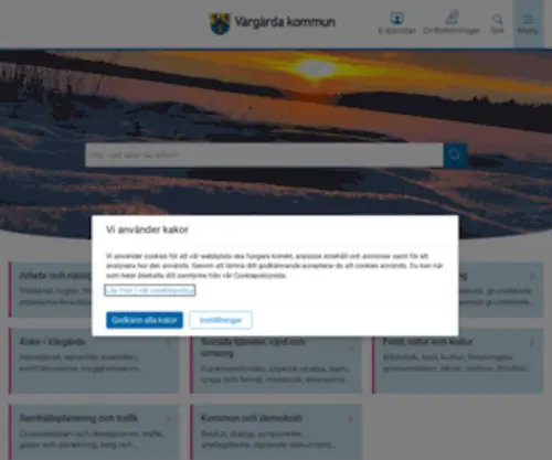 Vargarda.se(Vårgårda kommun) Screenshot