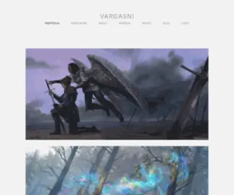 Vargasni.com(Website of the Illustrator and concept artist Randy Vargas (Vargasni)) Screenshot