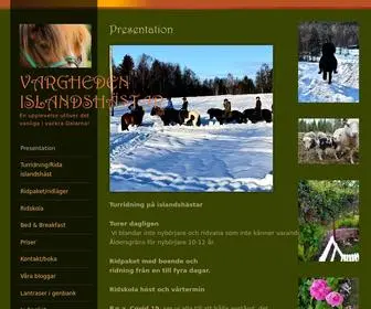 Vargheden.se(Vargheden islandshästar) Screenshot