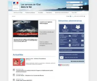 Var.gouv.fr(L'Etat dans le Var) Screenshot