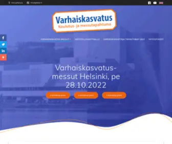 Varhaiskasvatusmessut.net(Front Page) Screenshot