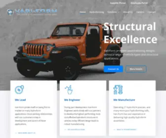 Vari-Form.com(Structural Automotive Hydroforming) Screenshot