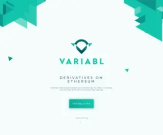 Variabl.io(Derivatives on Ethereum) Screenshot