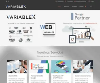 Variablex.net(Bienvenidos a VariableX diseño web) Screenshot