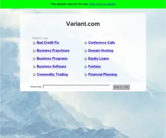 Variant.com(The Best Search Links on the Net) Screenshot