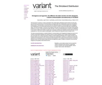 Variant.org.uk(Archive) Screenshot