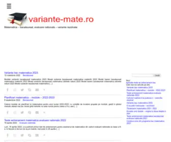 Variante-Mate.ro(Bacalaureat, evaluare nationala) Screenshot
