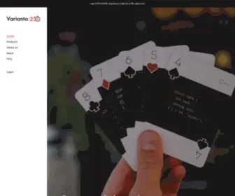 Varianto25.com(Playing cards for developers) Screenshot