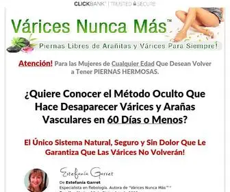 Varicesnuncamas.com(Varices nunca mas) Screenshot