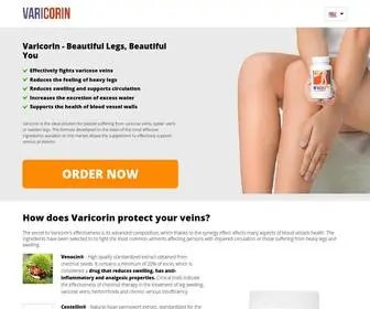 Varicorin.com(Supports Varicose Veins Naturally and Effectively) Screenshot