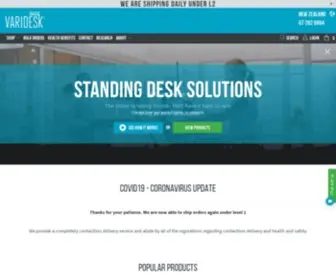 Varidesk.co.nz(VARIDESK height adjustable sit to standing desks) Screenshot