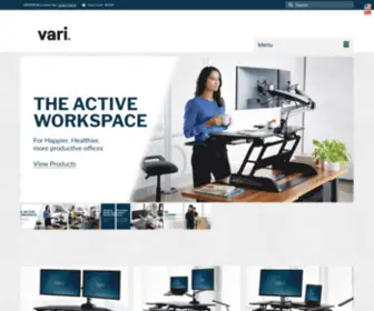 Varidesk.com.sg(Standing Desks Office Furniture) Screenshot