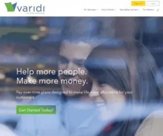 Varidi.com(Healthcare Financing) Screenshot