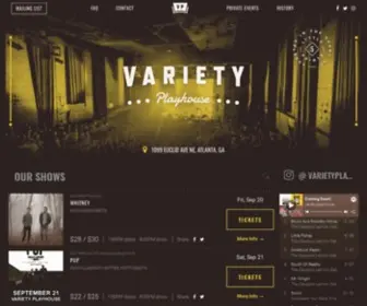Variety-Playhouse.com(Variety Playhouse) Screenshot